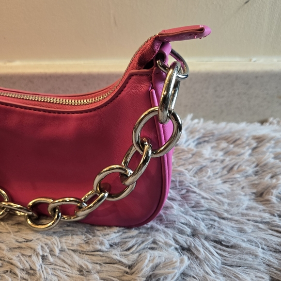 Pull & Bear Pink Bag with Chain Strap - Picture 6 of 14